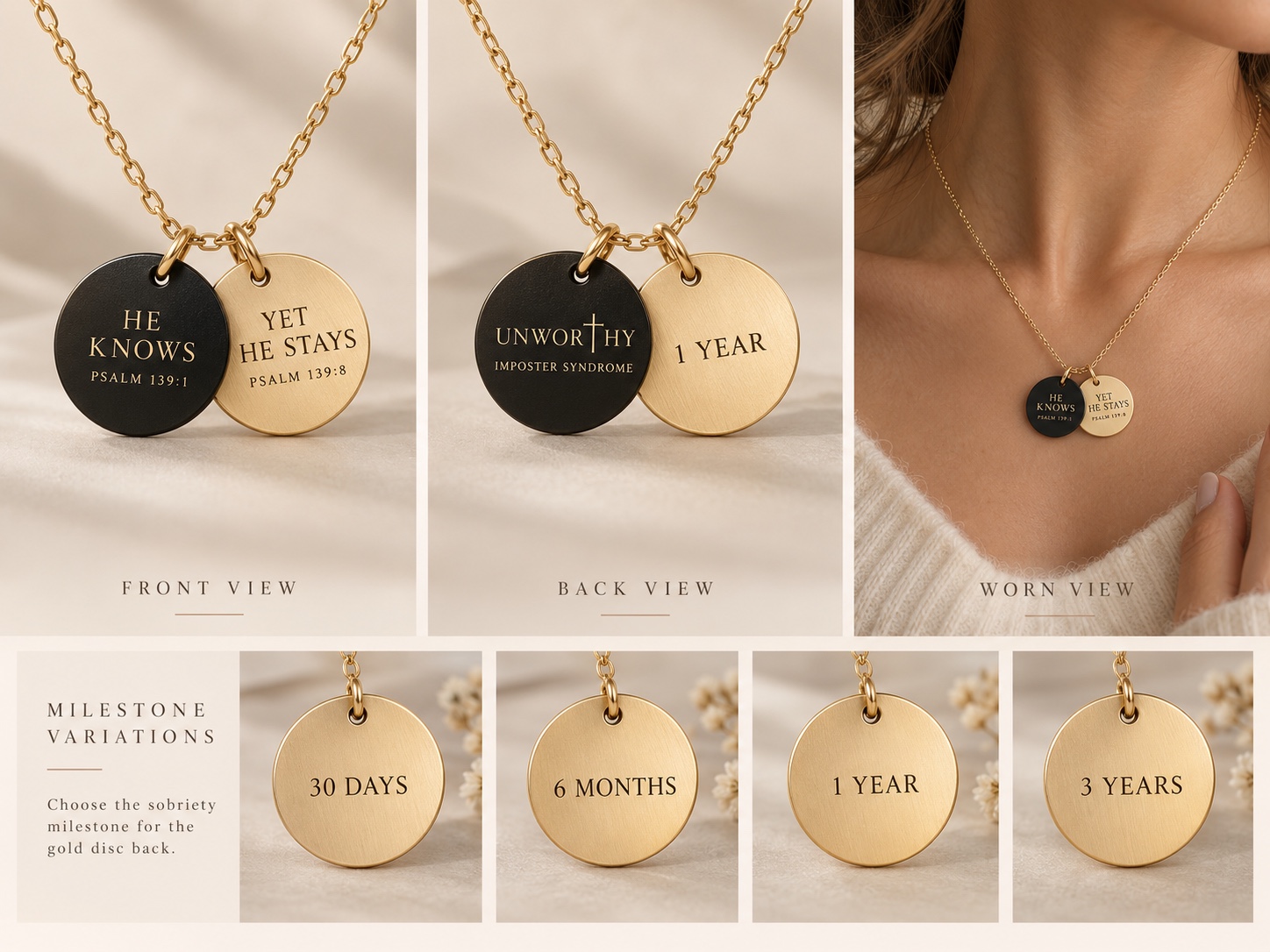 Black & gold double discs