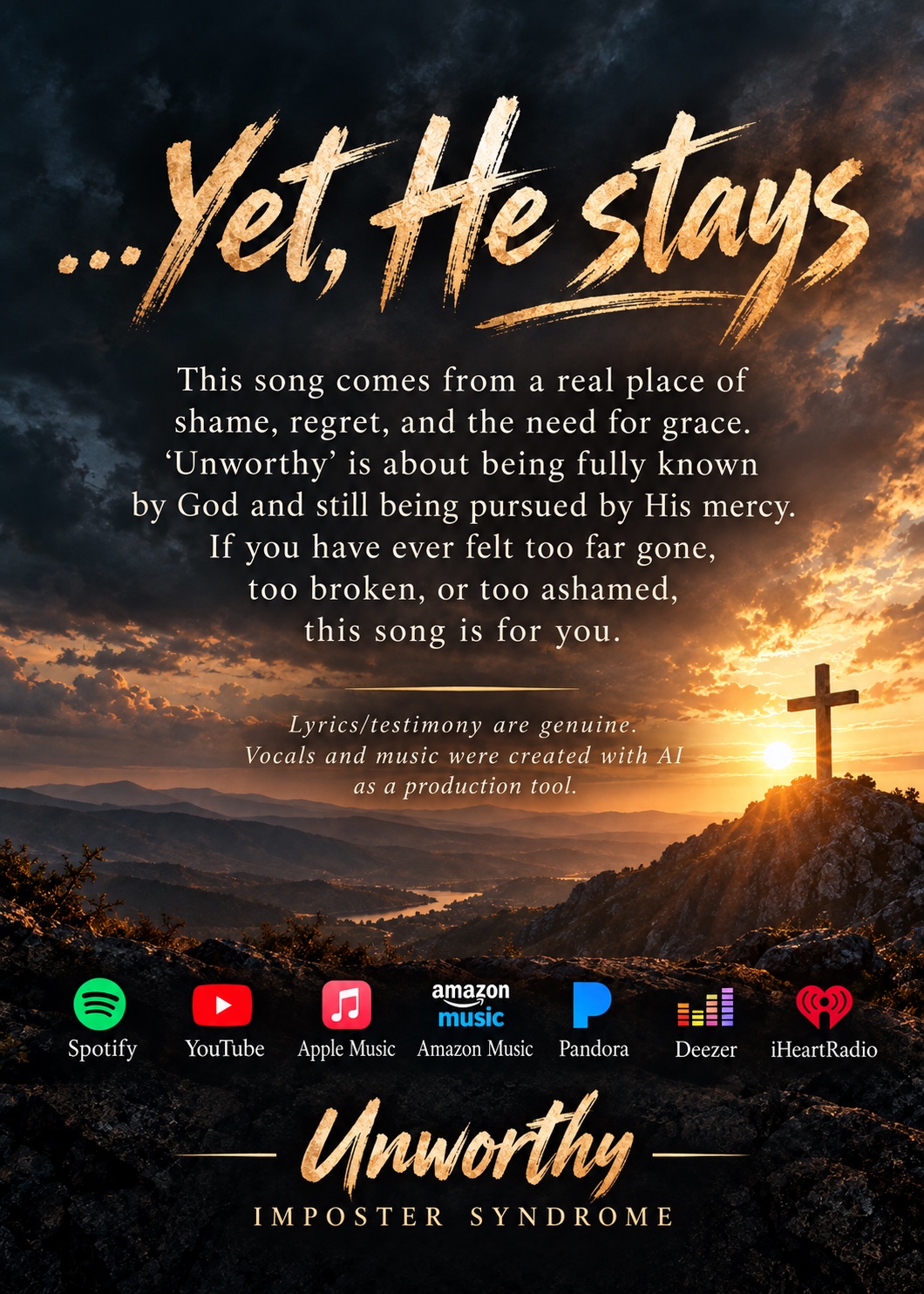 Yet, He Stays message card